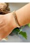 Xuping Stone Fishbone Bracelet 18+1Cm-Rose Color Acr6868