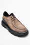 Men's Thick Sole Lace-Up Casual Shoes Real Suede Leather Mc 22437 Vi̇zon - 4
