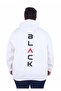 Large Size Hooded Zippered 3Ip Sweat Black 25716 Beige - 2