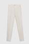 Ds Damat Slim Fit Beige Plain 100% Linen Jogger Pants - 5