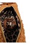 Tan Color, Fur, Short Thick Handle, Gold Clip Detail Bag - 2