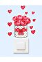 Socket Sticker - Children's Baby Room Wall Sticker - Rose Heart Girl's Socket Sticker - 3
