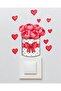 Socket Sticker - Children's Baby Room Wall Sticker - Rose Heart Girl's Socket Sticker - 2