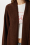 Shawl Collar Long Knitwear Cardigan Lhi̇0004 Brown - 5