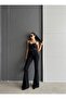 NS-36764 Women's Black Full Stretch Fabric Flared Jeans - 2