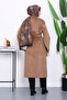 Biscuit Belted Cashmere Coat - 4