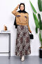 Biscuit Leopard Print Jacket Skirt Set - 2