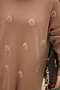 Mink Heart Embroidered Knit Sweater - 4