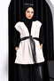 Stone Belted Double Pocket Cashmere Vest - 2