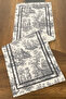 40X140 cm French Country Pattern Runner Stain Resistant Printed Thai Feather Fabric Tablecloth Decorative - 3