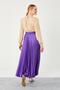K.Mor Pleated Satin Skirt - 6