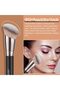 Foundation Contour Conceal Brush Set, 3PCS Angled Synthetic Kabuki Brush for Blending Settin - 3