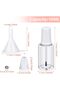 10 Pcs Refillable Empty Nail Polish Bottles with Brush Mixing Marble Conservation Insert and - 3