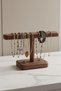 Natural Wood Handmade Single Jewelry Stand, Watch Organizer Necklace Earring Ring Bracelet Organizer - 5