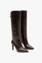 Fiona Brown Leather Women's Heeled Boots - 4