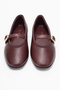 Women's Single Strap Ballerina Shoes Real Leather Rg 819 Bordo - 5
