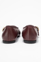 Women's Single Strap Ballerina Shoes Real Leather Rg 819 Bordo - 6
