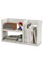 Office Bookcase Easy Accessibility, Ideal Storage Bookshelf for Home and Workplace - White