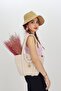 Jutty Cream Macrame Covered Rope Bag - Beige Bohemian Summer Hand and Shoulder Tote
