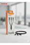 Type-A To 3In1 (Lightning, Type-C & Micro USB) Nylon Braided Fast Charging Cable, C58, 1.2 - 2