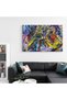 compozitie abstracta graffiti multicolor, cod 1207 - 3