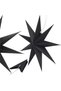 Decorative 3D paper star, 9-pointed, 60cm, black - 5