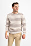 Crew Neck Two Color Men's Knitwear Sweater - 2