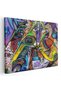 compozitie abstracta graffiti multicolor, cod 1207