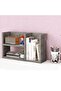 Office Bookcase Easy Accessibility, Bookshelf for Home and Workplace - Light Concrete - 2