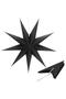 Decorative 3D paper star, 9-pointed, 60cm, black - 4