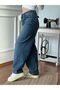 Milano Women's Back Buckle Belt Detailed Baggy Jeans - 2