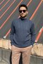 Men'S, Old Money Culture, Half Turtleneck, Wool, Hair Knit, Winter Sweater Pltk11 - 8