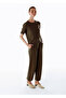 Cashmere Knitwear Trousers Khaki - 4