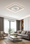 Lucent Modern Tasarım Kare Ledli Plafonyer Avize - 4