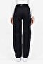Milano Women's Back Buckle Belt Detailed Baggy Jeans