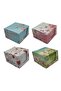 Cube Note Holder Patterned Cardboard Box 2 Pieces
