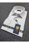 Slimfit Ice Blue Men's Shirt with Lycra Slim Fit Structure As052012-03 - 4