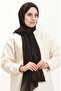 شال كارمن منقوش 70226-12 بني مرير - 2