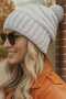 Women's Winter Pompom Thick Knitted Beanie - 4