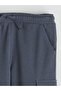 Lcw Kids Gray Elastic Waist Boys Cargo Sweatpants - 3