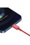 Cablu USB Superior pentru iPhone - Lightning 2.4A 1m Roșu - 8