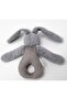 Plush Mini Rabbit with Holder 842 Gray