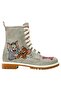 Women's Vegan Leather Grey Long Boots - Warner Bros Looney Tunes Tom and Jerry Tiny Trouble Design - 7