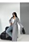 Women's Premium Imported Fabric Tie-Up Belted Cashmere Coat - 4