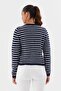 Striped knit cardigan laci - 5