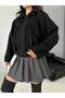 Women's Zippered Shoulder Detail Suede Jacket - 6