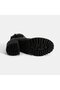 Women's Black Metal Buckle Detailed Heeled Boots - 4