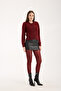 Bordo Color Bib Cardigan with Pockets - 6