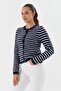 Striped knit cardigan laci - 3
