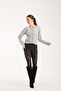 Gray Color Bib Cardigan with Pockets - 8